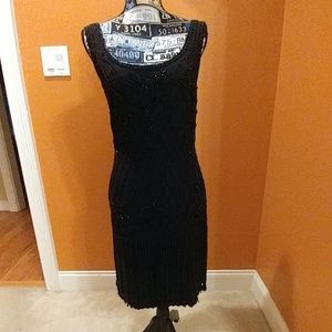 Black dress with beading